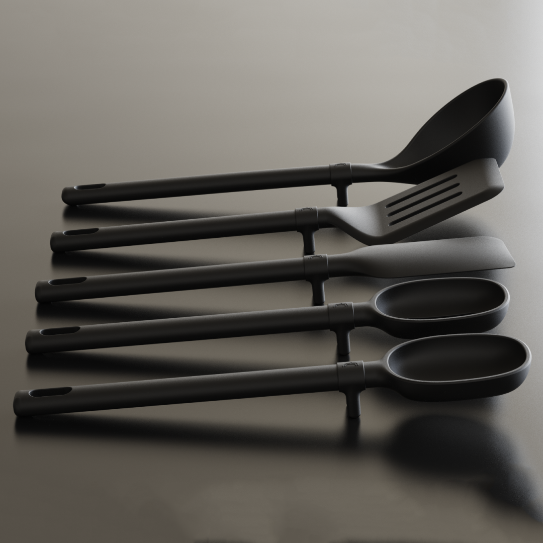 NoTouch™ 5-delige Siliconen Keukengerei Set