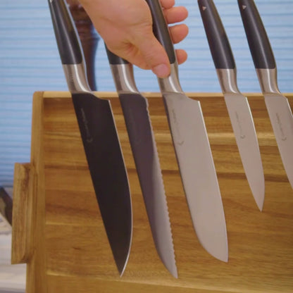 DuoBlock™ 2-in-1 Messenblok & Snijplank